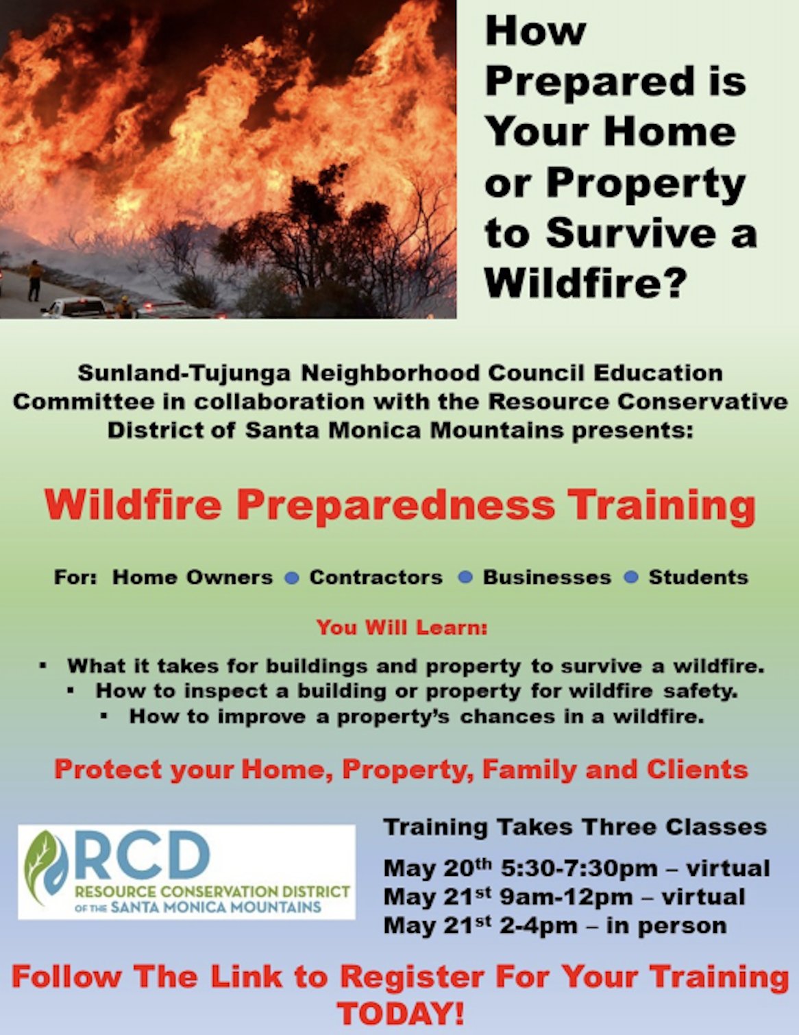 Wildfire Preparedness Training